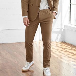Slim Striped Brown Seekersucker Suit Pant from Express never worn